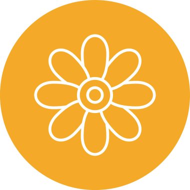 Vektör Çiçeği Simgesi illüstrasyonu