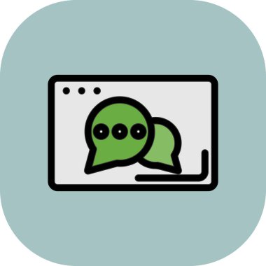 video çağrısı, web simgesi, vektör illüstrasyonu