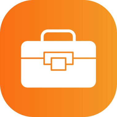 evrak çantası web simgesi, basit vektör illüstrasyonu