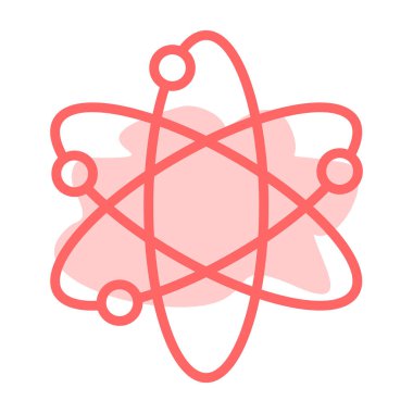 atom simgesi vektör illüstrasyonu