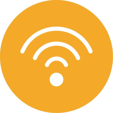 Kablosuz. Web simgesi basit bir illüstrasyon. wifi simgesi
