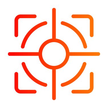 hedef simge vektör illüstrasyonu