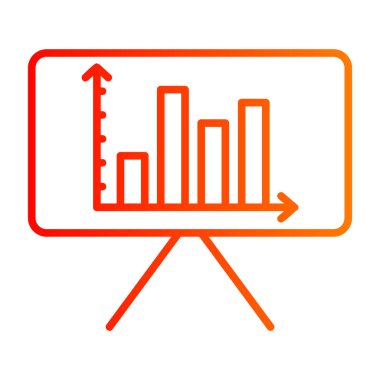 çubuk çizelgesi vektör illüstrasyonu