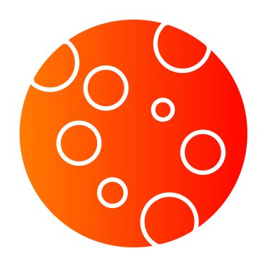 Gezegen. Web simgesi basit illüstrasyon