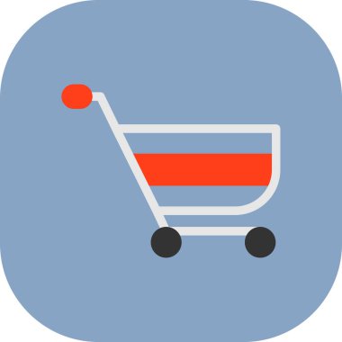 Sepet ikonu vektör illüstrasyonu