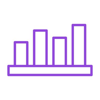 çubuk çizelgesi vektör illüstrasyonu