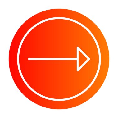 güzel ok vektör çizgisi simgesi