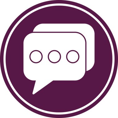 kabarcık sohbet ileti simgesi