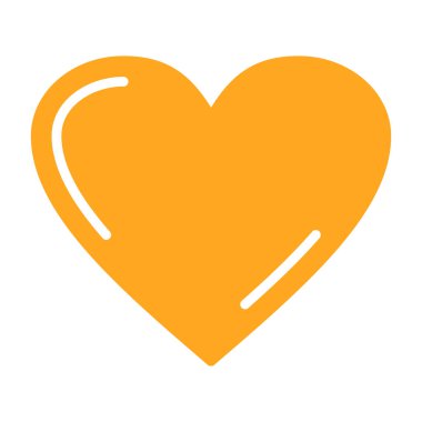 Kalp ikonu vektör illüstrasyonu