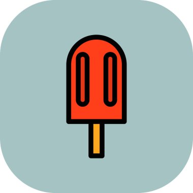 dondurma simgesi vektörü.