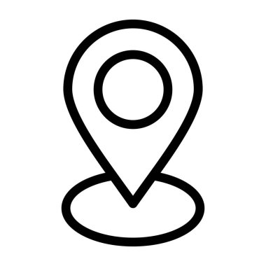 Konum pin vektör simgesi