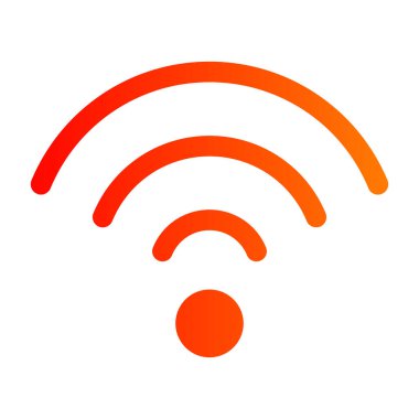 Wifi Vektör Simgesi Tasarım İllüstrasyonu