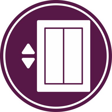 kapı simgesi vektör illüstrasyonu