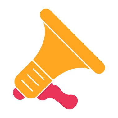 Hoparlör vektör illüstrasyon tasarımlı megafon