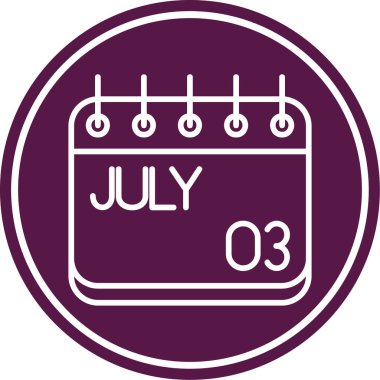 Takvim simgesinin vektör illüstrasyonu