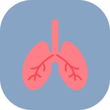 Ciğerler. Web simgesi basit tasarım