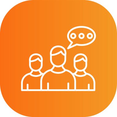 Sohbet simgesi soyut arkaplanda izole edildi