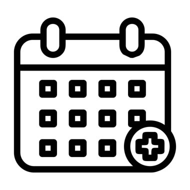 Takvim simgesini, basit tarzı