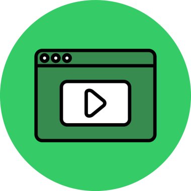 Kişisel ve ticari kullanım için oyuncu vektör simgesi simgesi vektör çizimi..