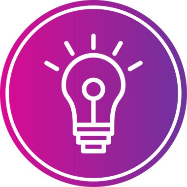 Ampul Simgesi, Vektör illüstrasyonu