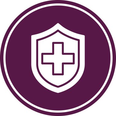 tıbbi koruma kalkanı simgesi