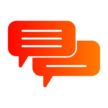 Konuşma balonu ikonu. vektör illüstrasyonu