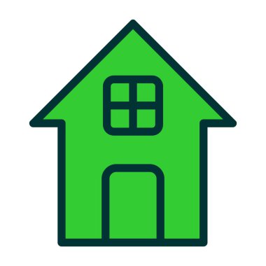 Beyaz arka plan üzerinde ev işareti izole House simge vektör