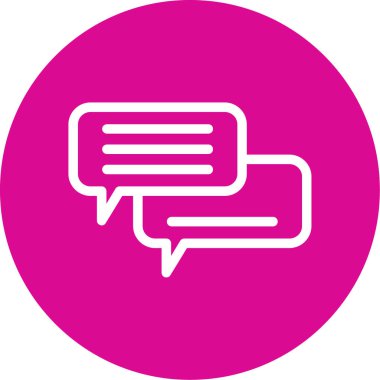 Konuş. Web simgesi basit illüstrasyon