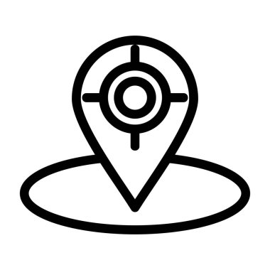 Harita konumu simgesi. beyaz arkaplanda izole edilmiş web tasarımı için konum konum vektörü simgesi