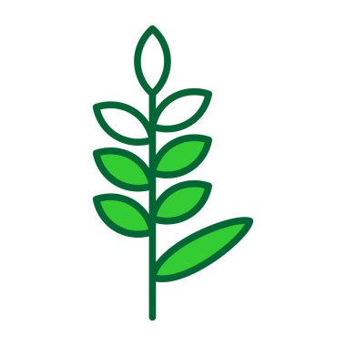 Yaprak ikonu vektör illüstrasyonu