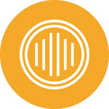 Müzik notası simgesi. vektör illüstrasyonu