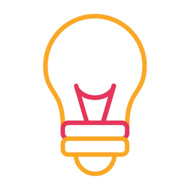 ampul simgesi vektör illüstrasyonu