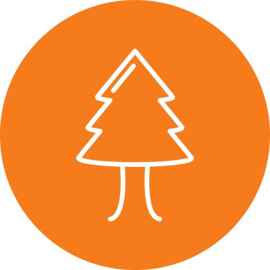 ağaç simgesi vektör illüstrasyonu