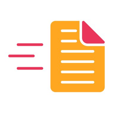 belge simgesi vektör illüstrasyonu