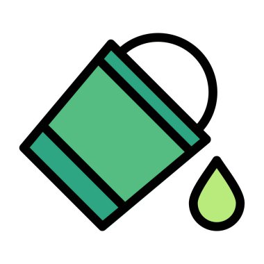 su kovası ikonu vektör çizimi çizimi