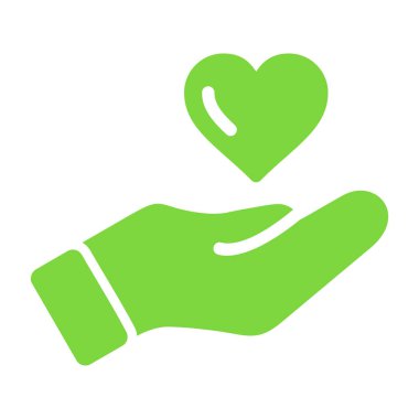 Kalp ikonu vektör illüstrasyonu