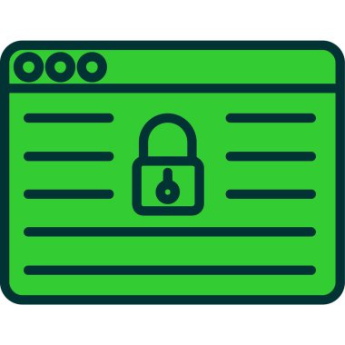 vektör kilidi simgesi