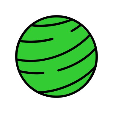 Çizgi film karalama topunun vektör çizimi