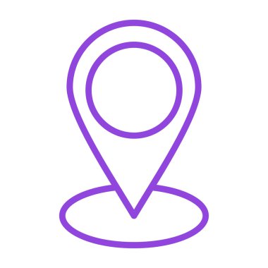 konum simgesi vektör illüstrasyonu