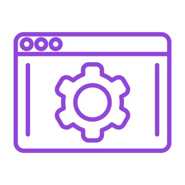 Simgeyi ayarlamanın vektör illüstrasyonu