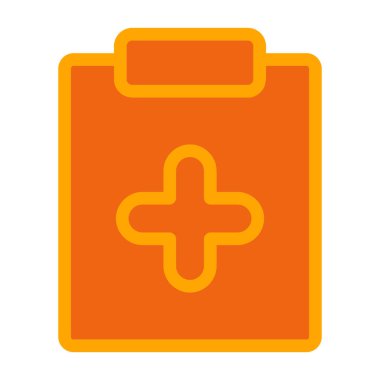 İlk yardım çantası simgesi. tıbbi ekipmanların düz tasarımı.