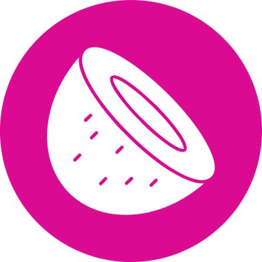 Yuvarlak bir simgenin vektör illüstrasyonu