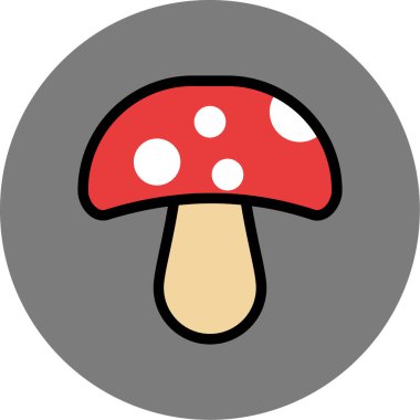 Mantar simge vektör çizim