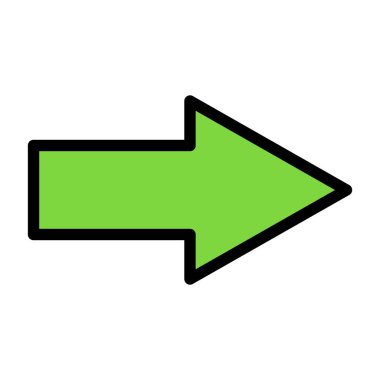 tam biçimli ok sağ vektör simgesi