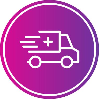 Ambulans simgesinin vektör çizimi