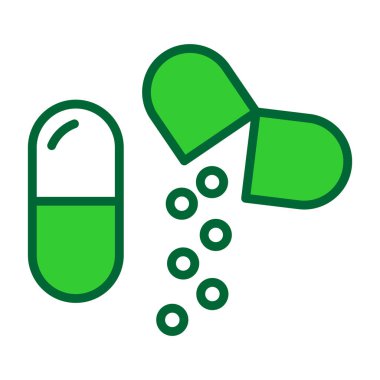 ilaç hapı ikonu vektör illüstrasyon tasarımı