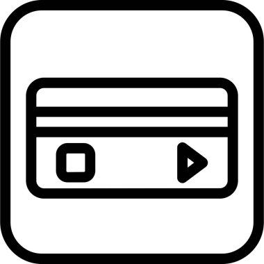 Kredi kartı vektör simgesi