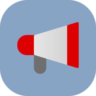 Megafon ikonu vektör illüstrasyonu