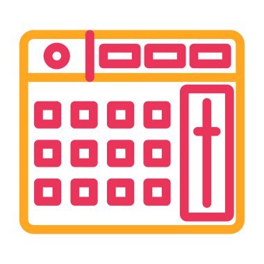 Takvim. Web simgesi basit tasarım