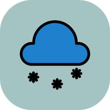 Hava durumu simgesi, vektör illüstrasyonu